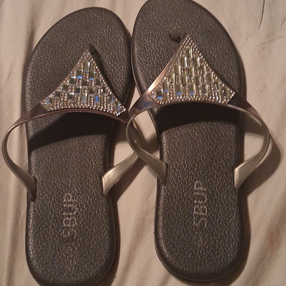 Stylish Rhinestone Sandals - Picture 4 of 5